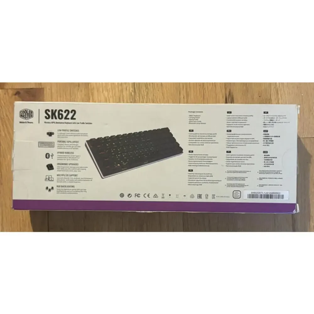 Cooler Master SK622 Wireless Bluetooth Keyboard Space Gray